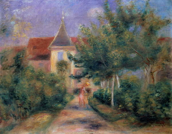 Vászonkép Renoir's house at Essoyes, 1906 ,