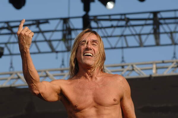 Samolepka Venice 06/20/2008 THE ROCK SINGER IGGY POP and THE STOOGES