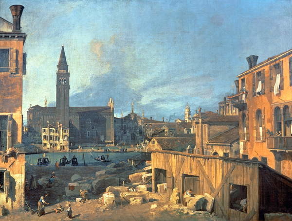 Samolepka Venice: Campo San Vidal and Santa Maria della Carita  1727-28