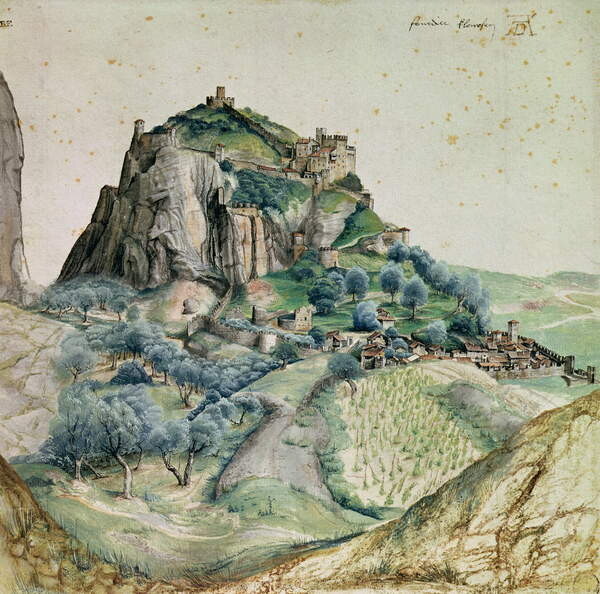 Samolepka View of the Arco Valley in the Tyrol, 1495