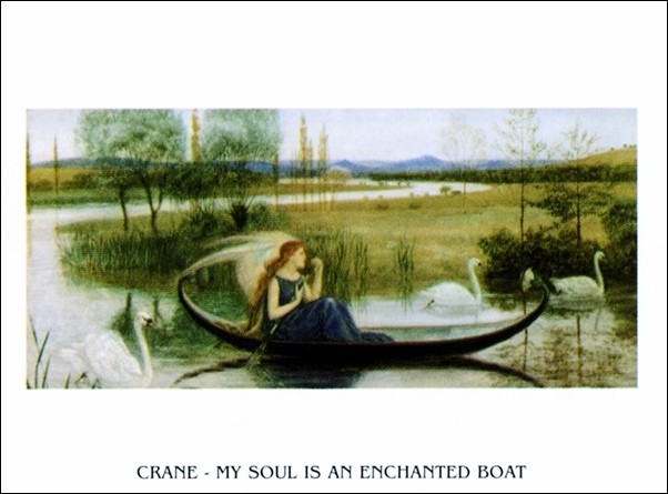 Umělecký tisk W.Crane - My Soul Is An Enchanted Boat