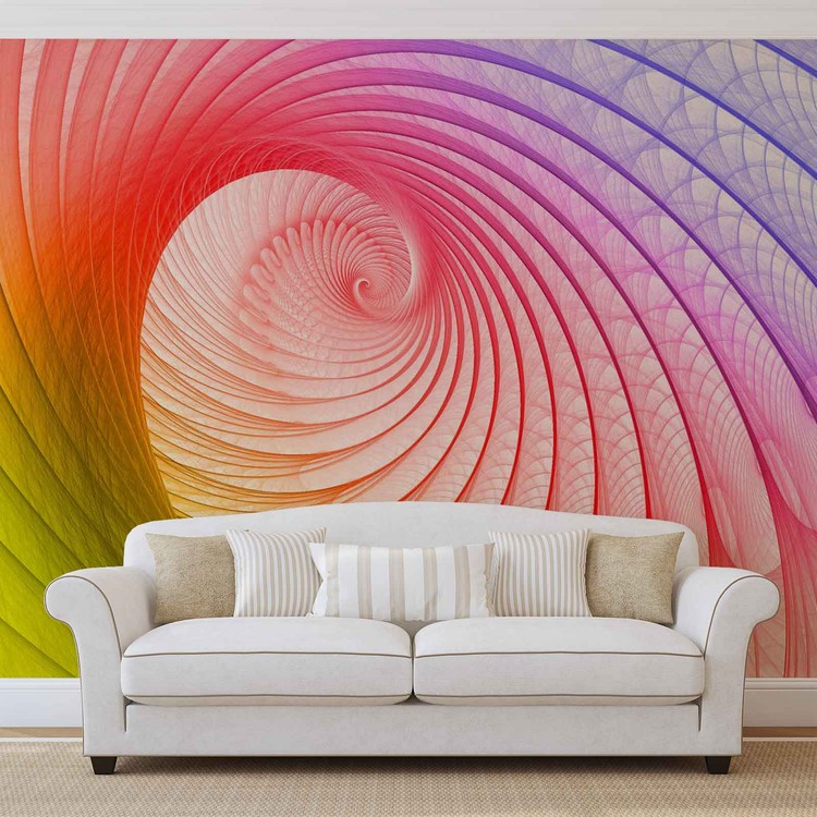 Abstract Swirl Colours Wall Paper Mural | Buy at EuroPosters