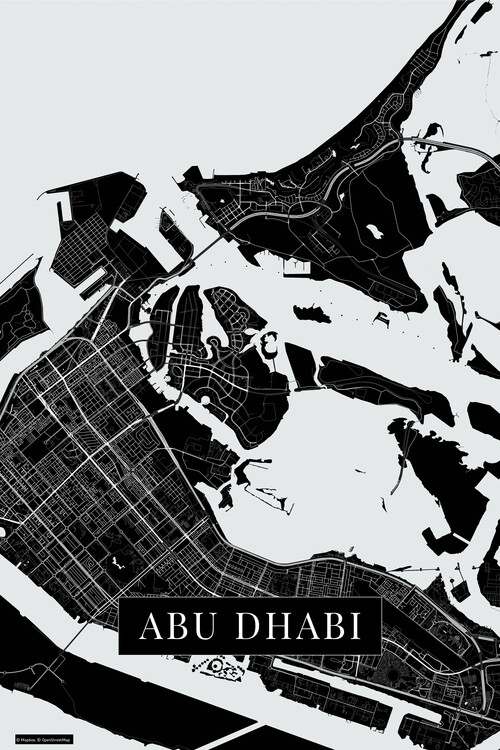 Wall Mural Abu Dhabi black