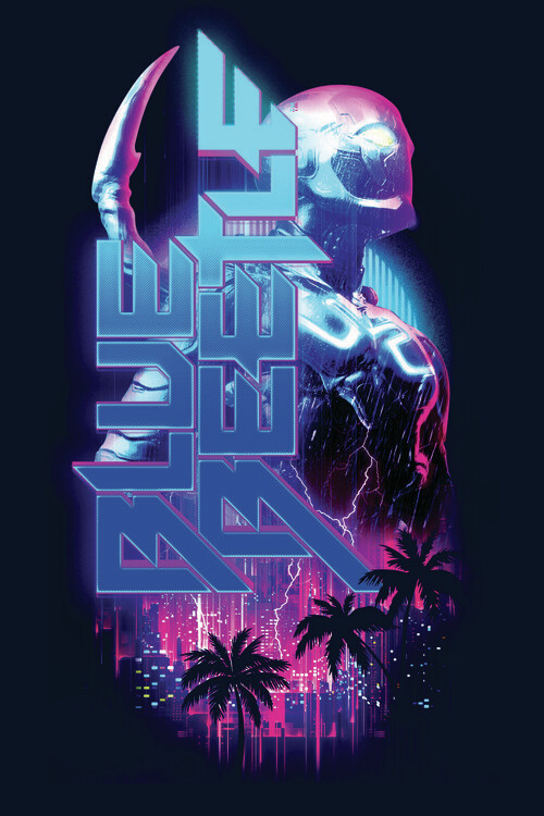 Wall Mural Blue Beetle - Storm