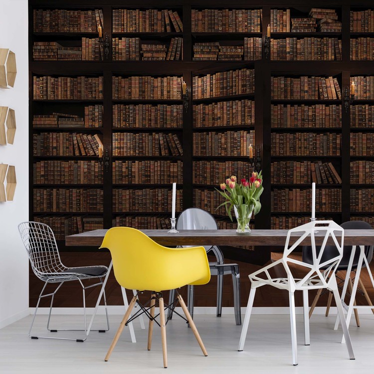 Bookshelves Wall Paper Mural Buy at UKposters