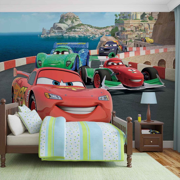 Disney Cars Lightning McQueen Bernoulli Wall Paper Mural | Buy at UKposters