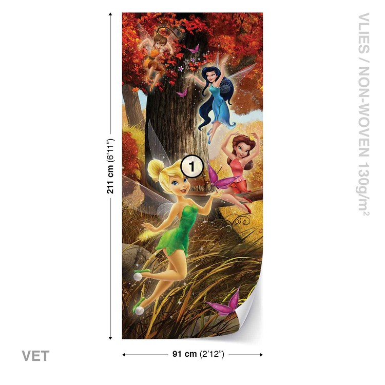 Disney Fairies Tinker Bell Rosetta Klara Wall Paper Mural Buy at