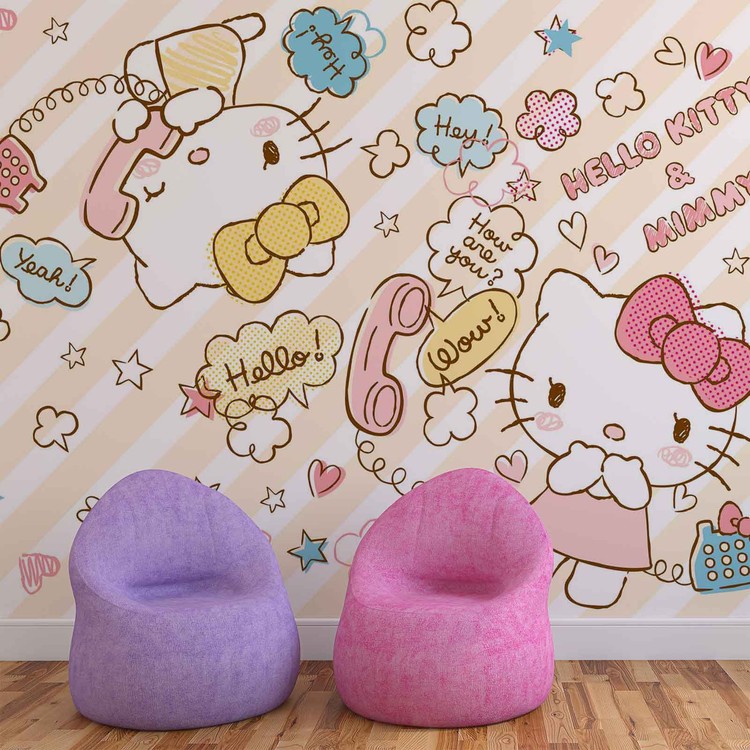 Hello Kitty Wall Paper Mural Buy at UKposters