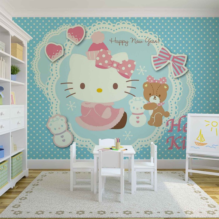 Hello Kitty Wall Paper Mural Buy at EuroPosters
