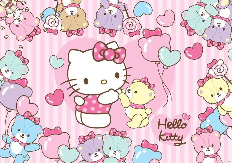 Hello Kitty Wall Paper Mural | Buy at EuroPosters