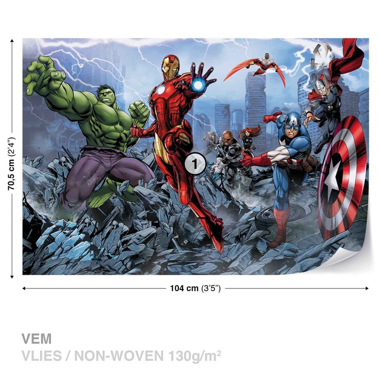 Marvel Avengers Wall Paper Mural Buy at UKposters