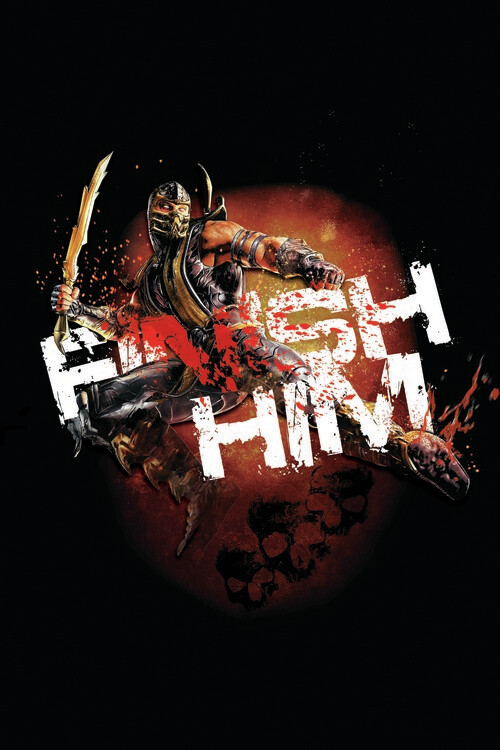 Ταπετσαρία τοιχογραφία Mortal Kombat - Finish him