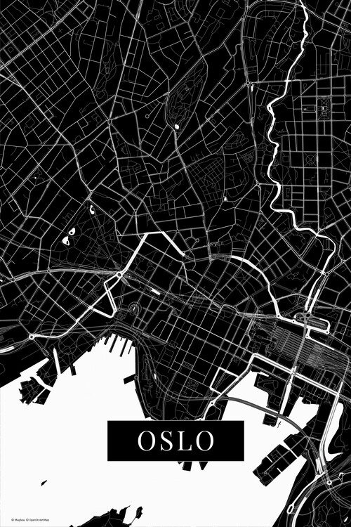 Wall Mural Oslo black