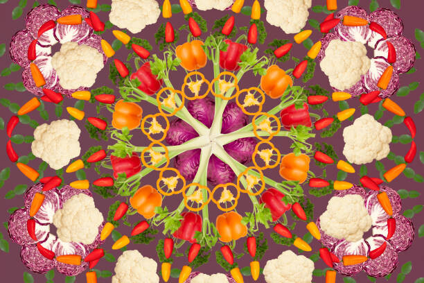 Wall Mural Pattern of Vegetables