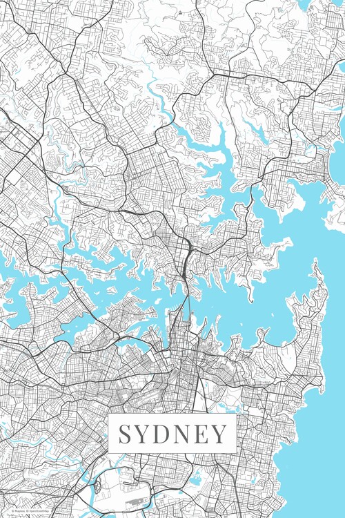 Wall Mural Sydney white
