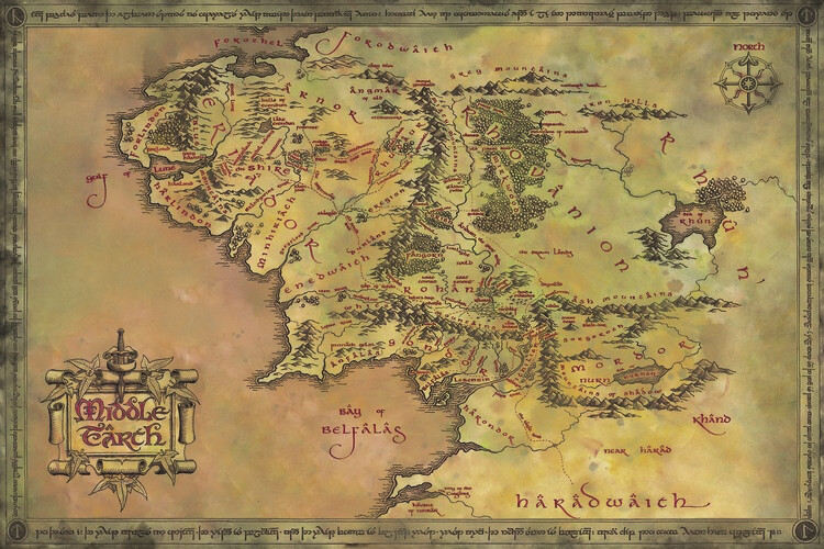 Wall Mural The Lord of the Rings - Middle Earth