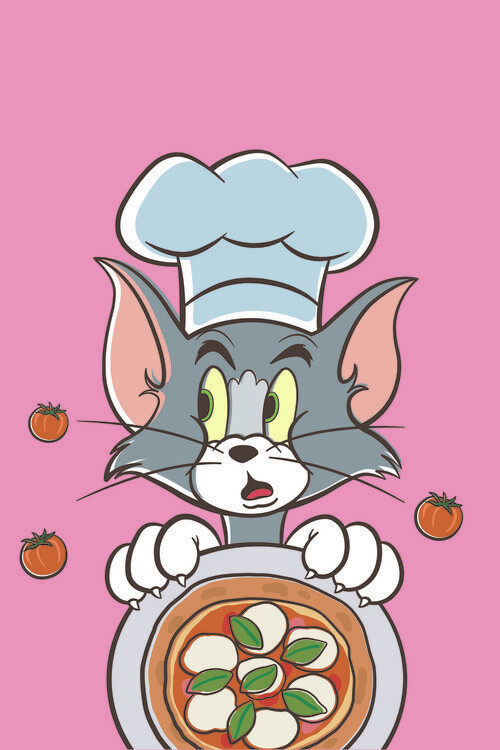Ταπετσαρία τοιχογραφία Tom and Jerry - Chef