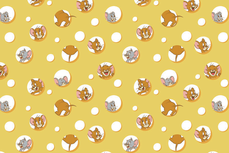 Wallpaper Mural Tom and Jerry - I love Cheese