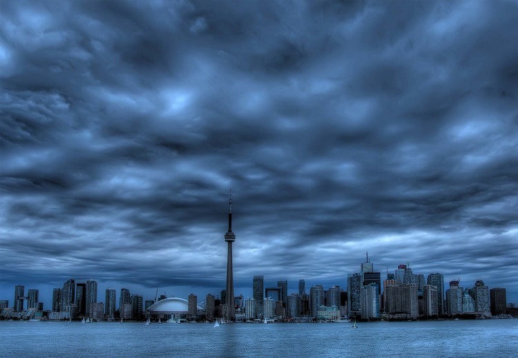 Toronto Blue Wall Paper Mural Buy at EuroPosters
