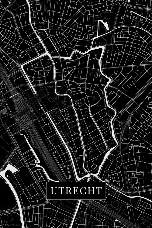 Wall Mural Utrecht black