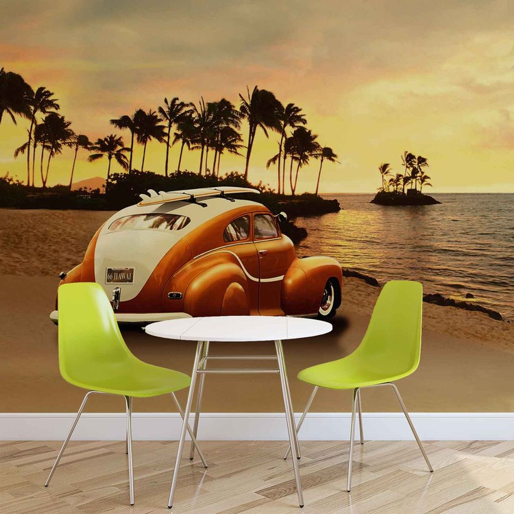 Vintage Car Wall Paper Mural Buy at EuroPosters