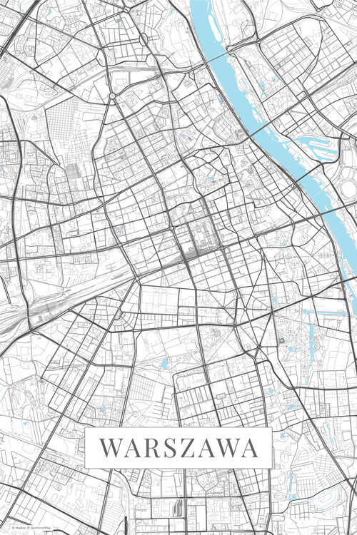 Samolepka Warzsawa white