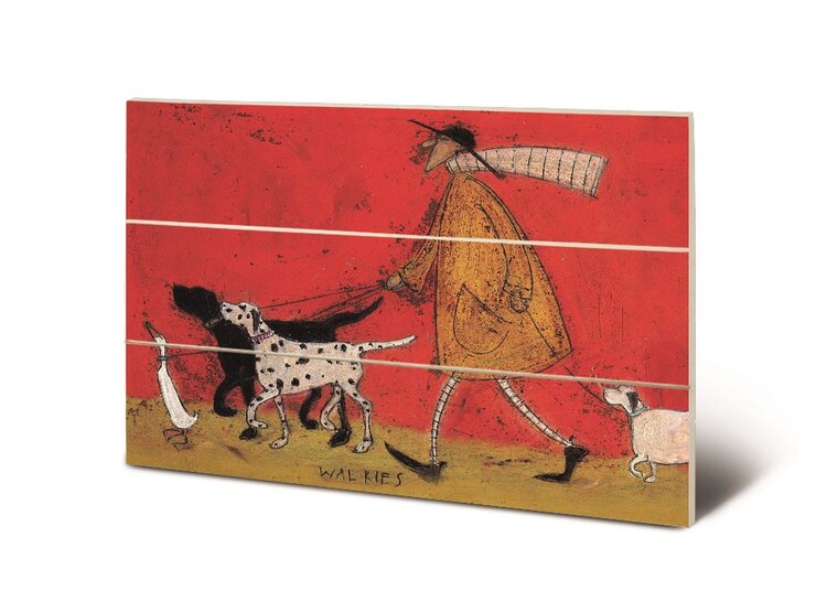 Obraz na dřevě Sam Toft - Walkies