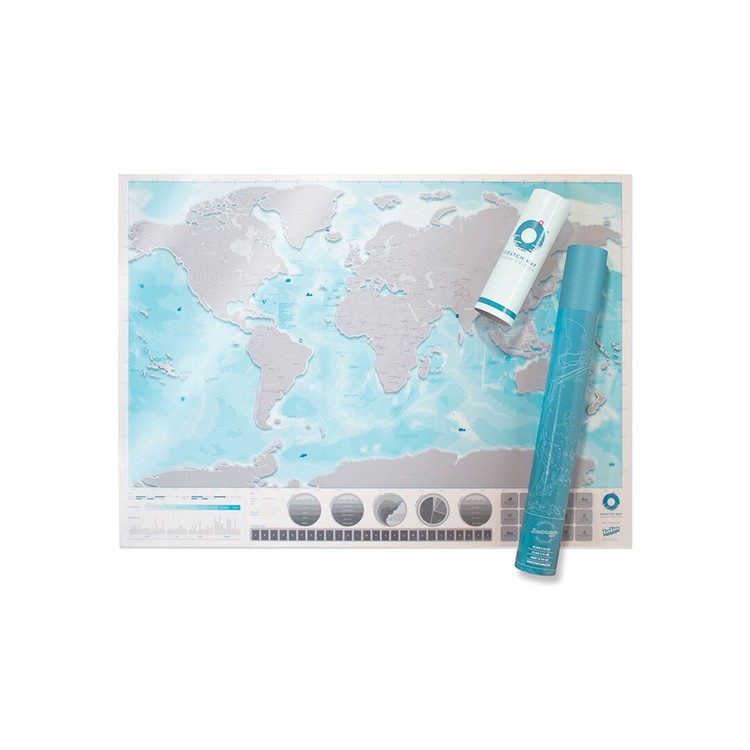 Stírací mapa World Ocenas Edition