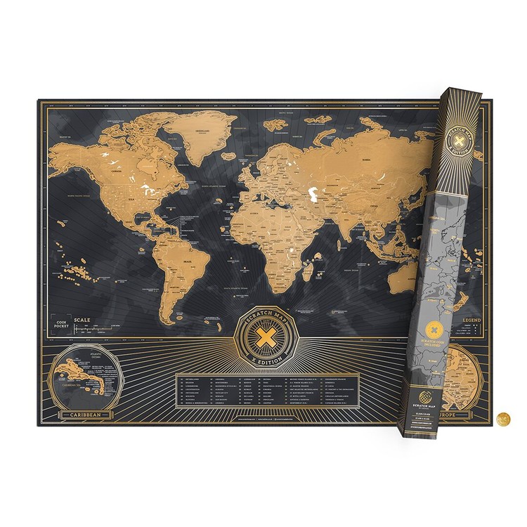 Stírací mapa World X Edition