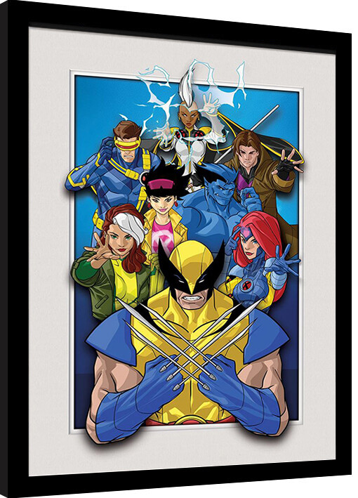 Ingelijste poster X-Men - Characters