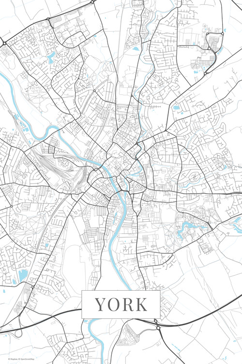 Samolepka York white