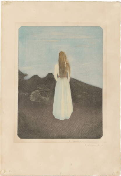 Samolepka Young Woman on the Beach