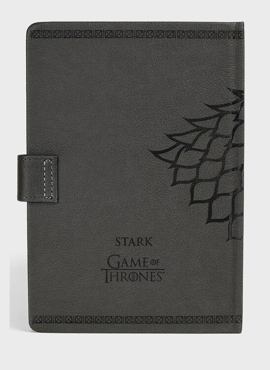 Zápisník Game of Thrones - Stark Clasp Premium