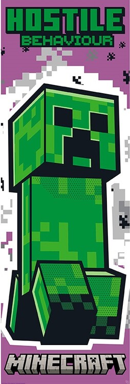 Αφίσα πόρτας Minecraft - Creeper