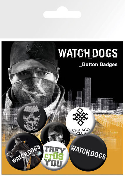 Значка комплект 4 броя Watch dogs – aiden