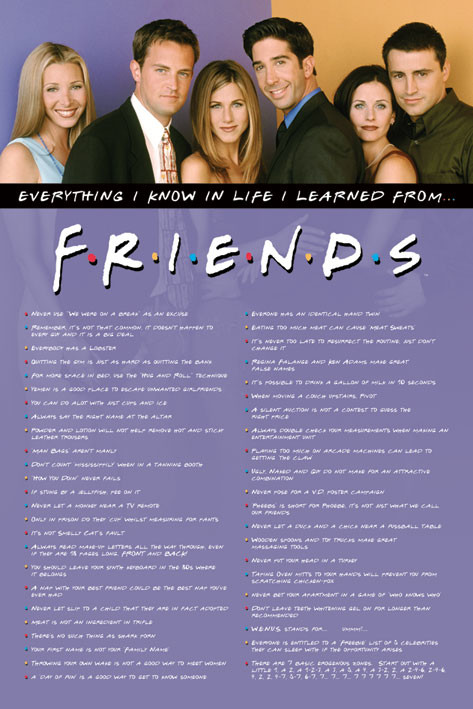 Friends - Everything I Know Плакат