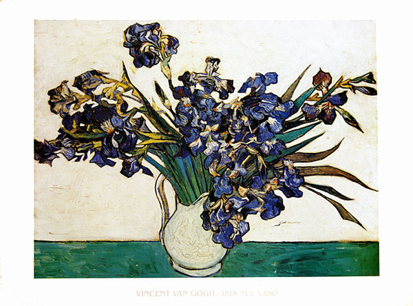 Vase with Irises, 1890 Художествено Изкуство