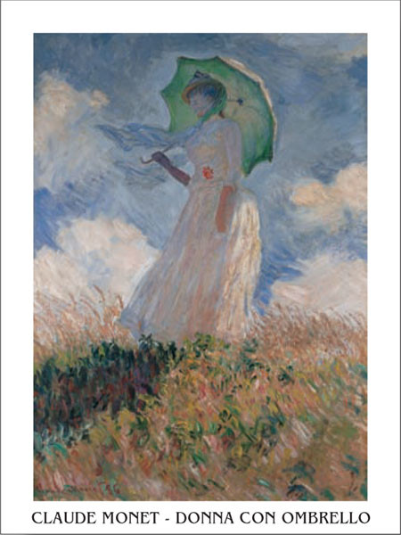 Woman with a Parasol Художествено Изкуство