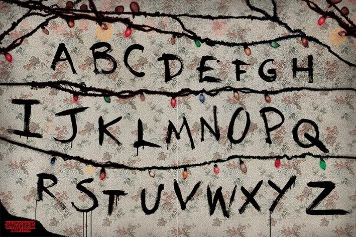 Stranger Things - R, U, N плакат