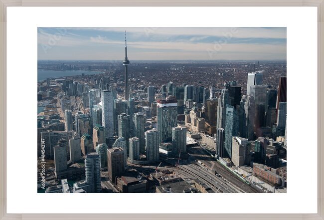 Fotografie Aerial view of Toronto city skyline, Canada