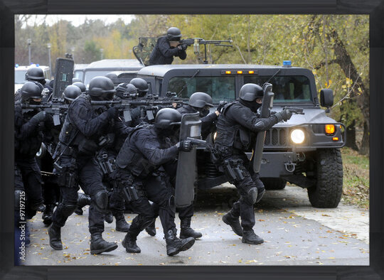 Photos Special police team in action
