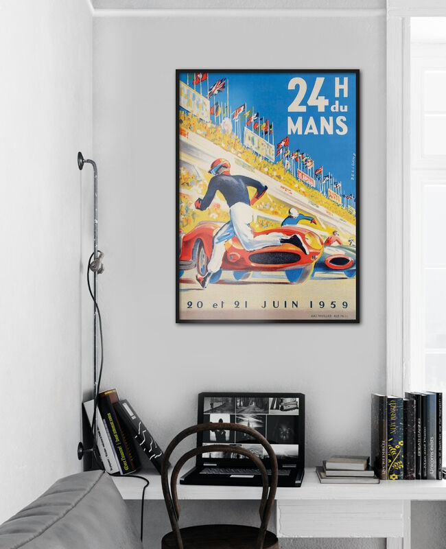 Affiche 24 Heures Du Mans 1999 - 40x60 Cm - Poster Course Automobile