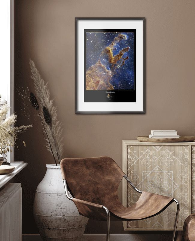 Poster Toile – Piliers De La Création Du Télescope James Webb, Déco Moderne Chambre (20x30 Cm)
