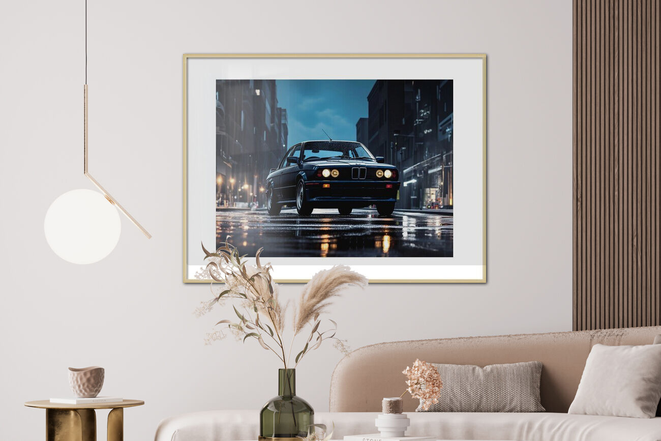 Conception de vecteur d'illustration d'affiche de grande moto vintage | Vecteur Premium