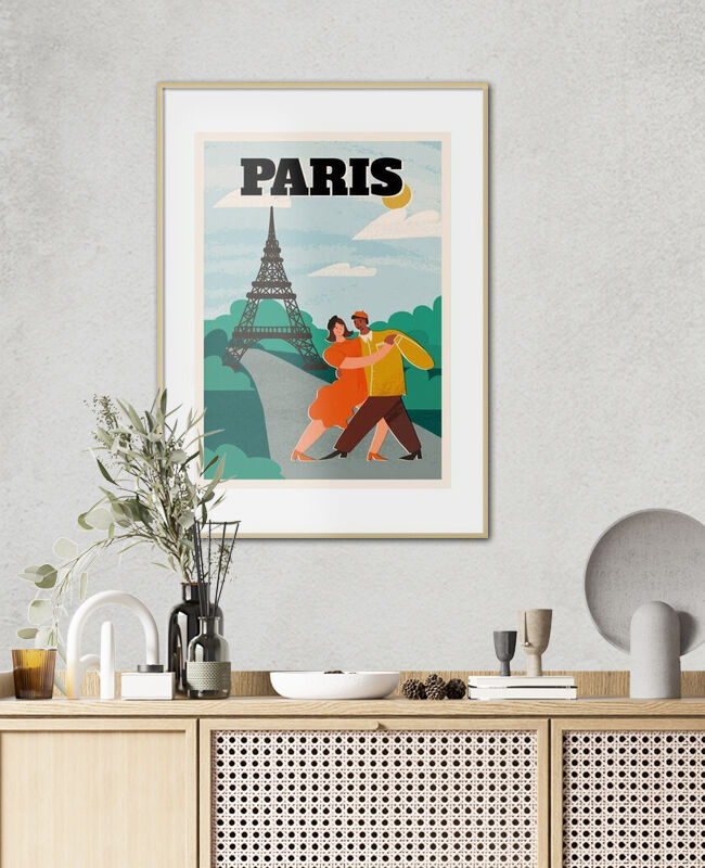 Affiche Miniature / Photo Gisèle – Format A4 / 30x20 Cm – Tirage Photo Pro