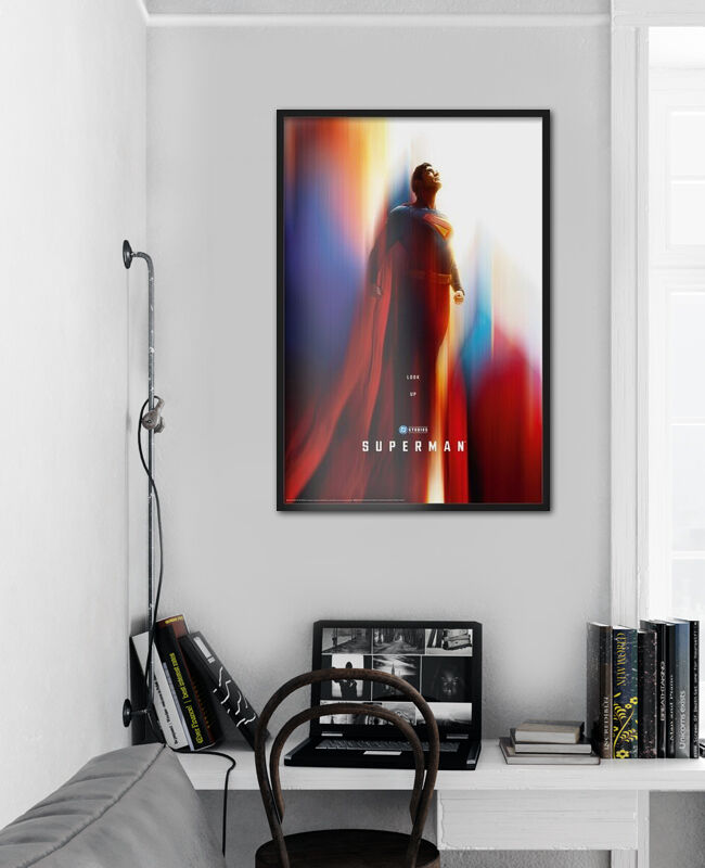 Pyramid International Superman - Comic Montage 30cm X 40cm Framed, Collectors Print - A Stunning Artwork To Enhance Your Collection Or Living Space, One Size