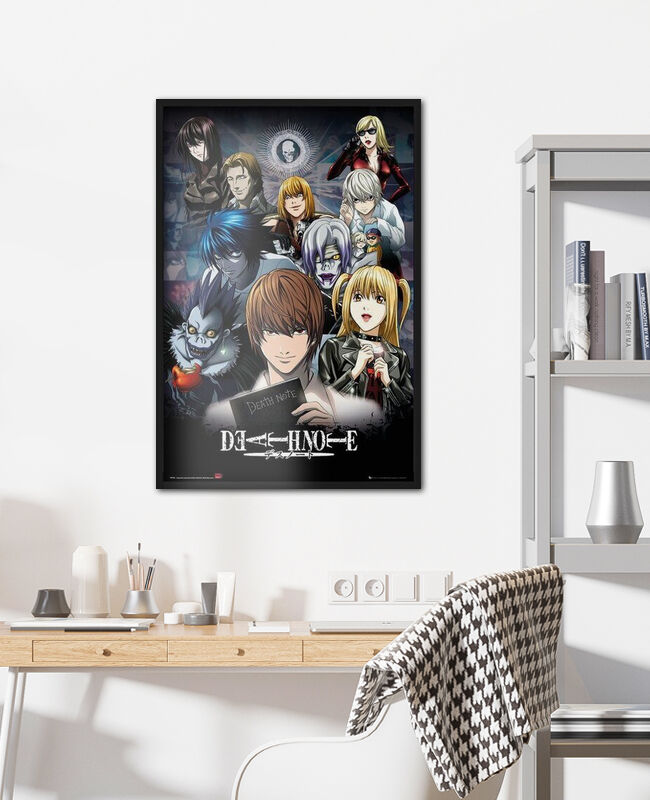 Death Note L Mello Near Toile Poster Et Décoration Murale Imprimée Moderne Pour Chambre à Coucher 40 X 60 Cm