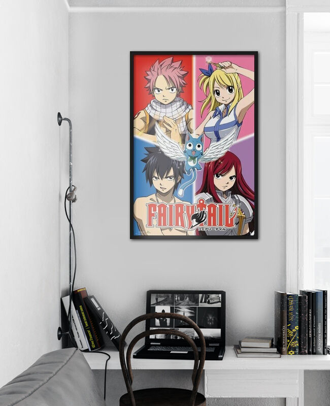 CUTYZ Poster Fairy Tail - Queue D'anime, Décoration, Art Mural, Neige, Décoration De Chambre D'homme, Salon, Affiches, Sans Cadre, 30,5 X 45,7 Cm