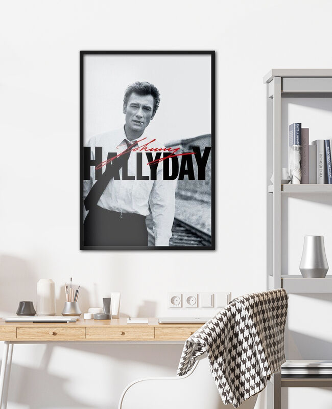 Poster Johnny Hallyday - 40x60cm - Reproduction D'affiche Vintage HQ