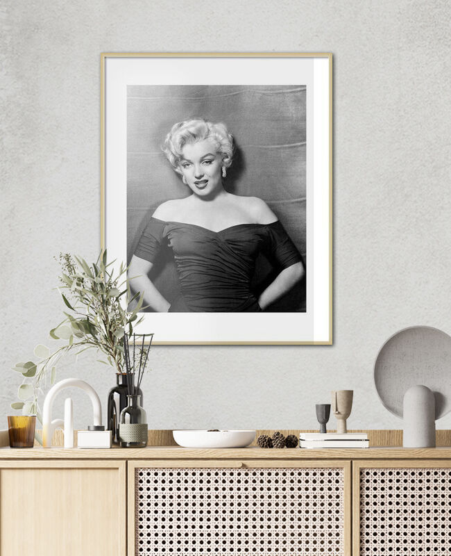 Plaque Métal Marilyn Monroe Vintage - Déco Murale Pin-up - Toile Non Montée